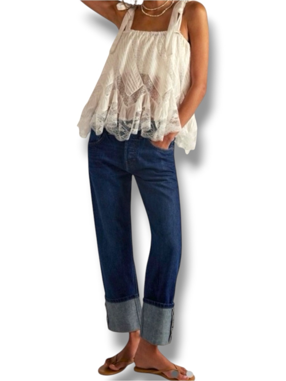 Free People Slade Selvedge Jean NWT Size 24